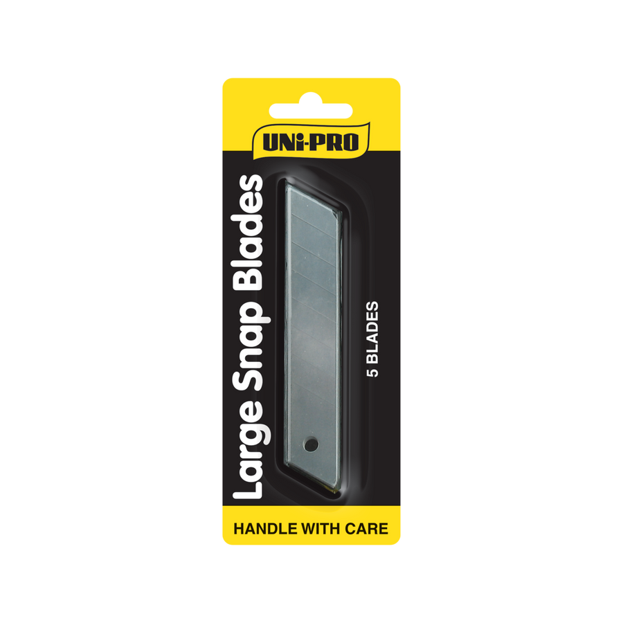UNi-PRO Snap Blade Replacement Blades - 5 Pack - Steel - Super Sharp - SuperSaverAU - view 1
