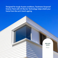 Taubmans Sunproof 1L White Low Sheen Exterior Paint - UV Resistant, 16m2/L, Tintable