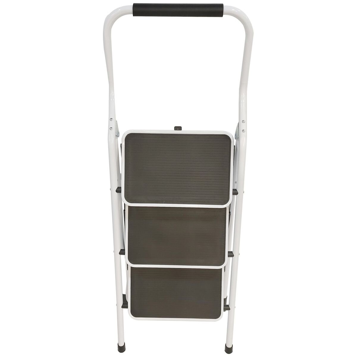 L.T. Williams 3 Step Ladder - White Powder Coated Steel - 150kg Load Capacity - 9756