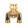 Nylex Brass Two Way Manifold - 12mm - Solid Brass - UV Protected - SuperSaverAU - view 1