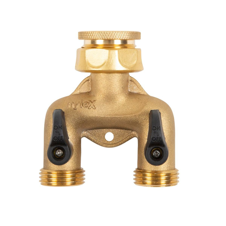 Nylex Brass Two Way Manifold - 12mm - Solid Brass - UV Protected - SuperSaverAU - view 1