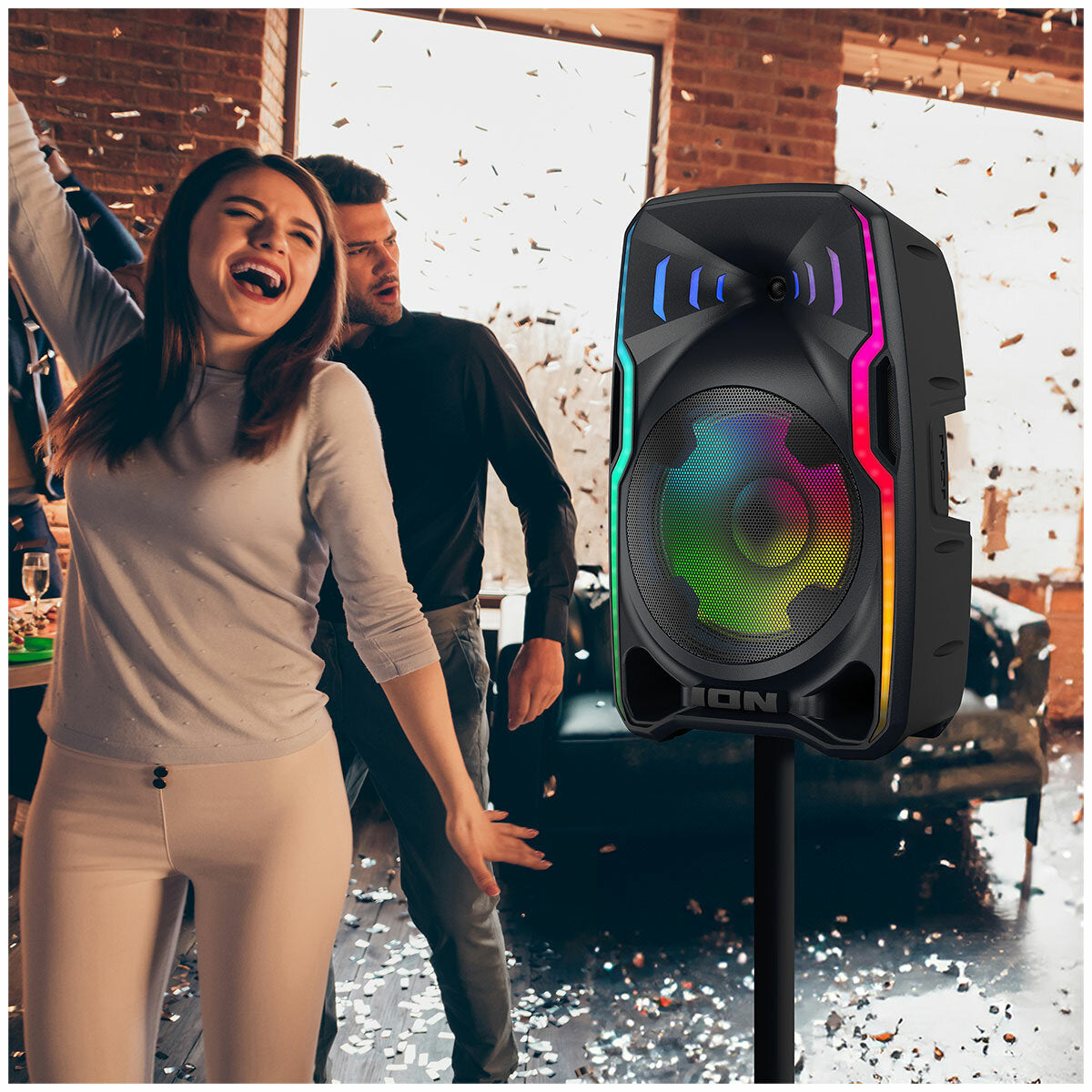 ION Audio Total PA Apex Bluetooth Speaker - 12 LED Modes, Wireless Mic, Portable - SuperSaverAU - view 7