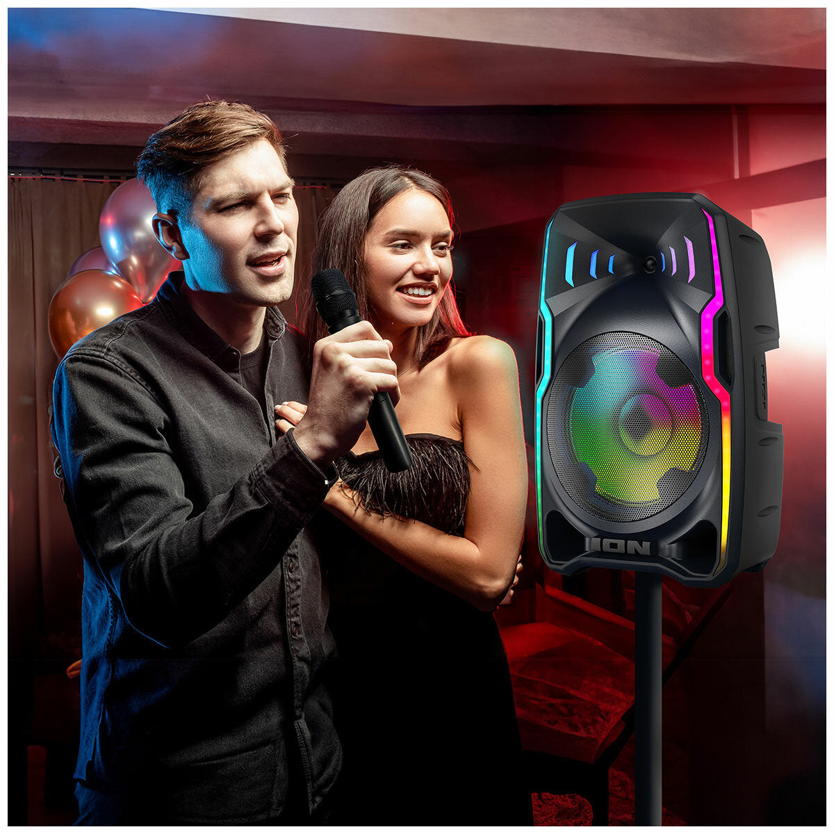 ION Audio Total PA Apex Bluetooth Speaker - 12 LED Modes, Wireless Mic, Portable - SuperSaverAU - view 8