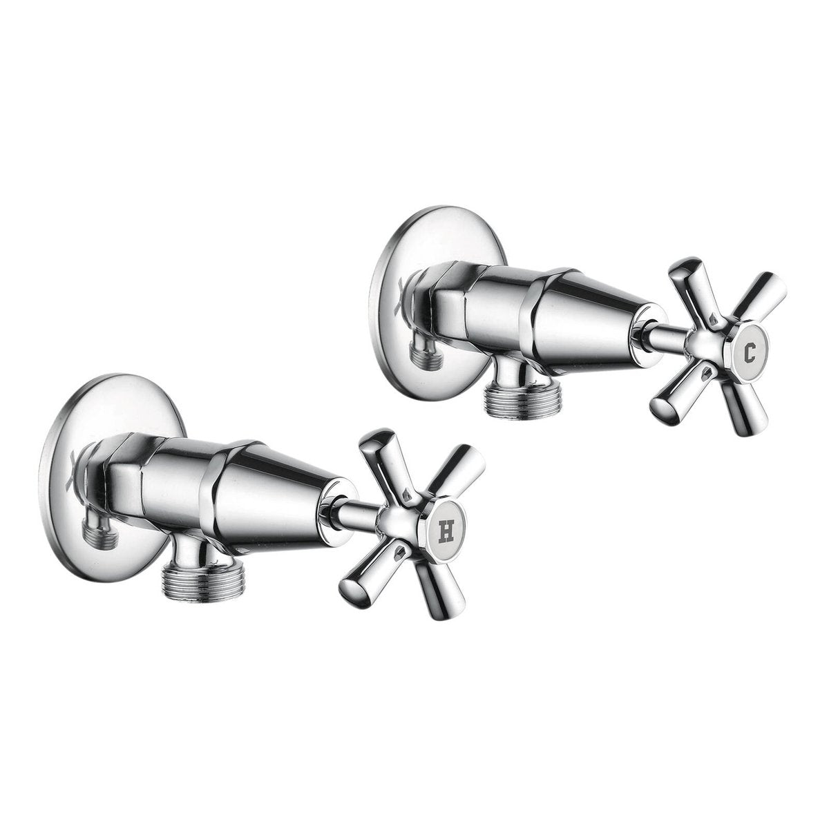 Estilo Chrome Jumper Valve Cross Handle Washing Machine Set - 1245mm x 65mm x 245mm - Lead-Free Construction - Reliable Water Flow Control - SuperSaverAU - view 1