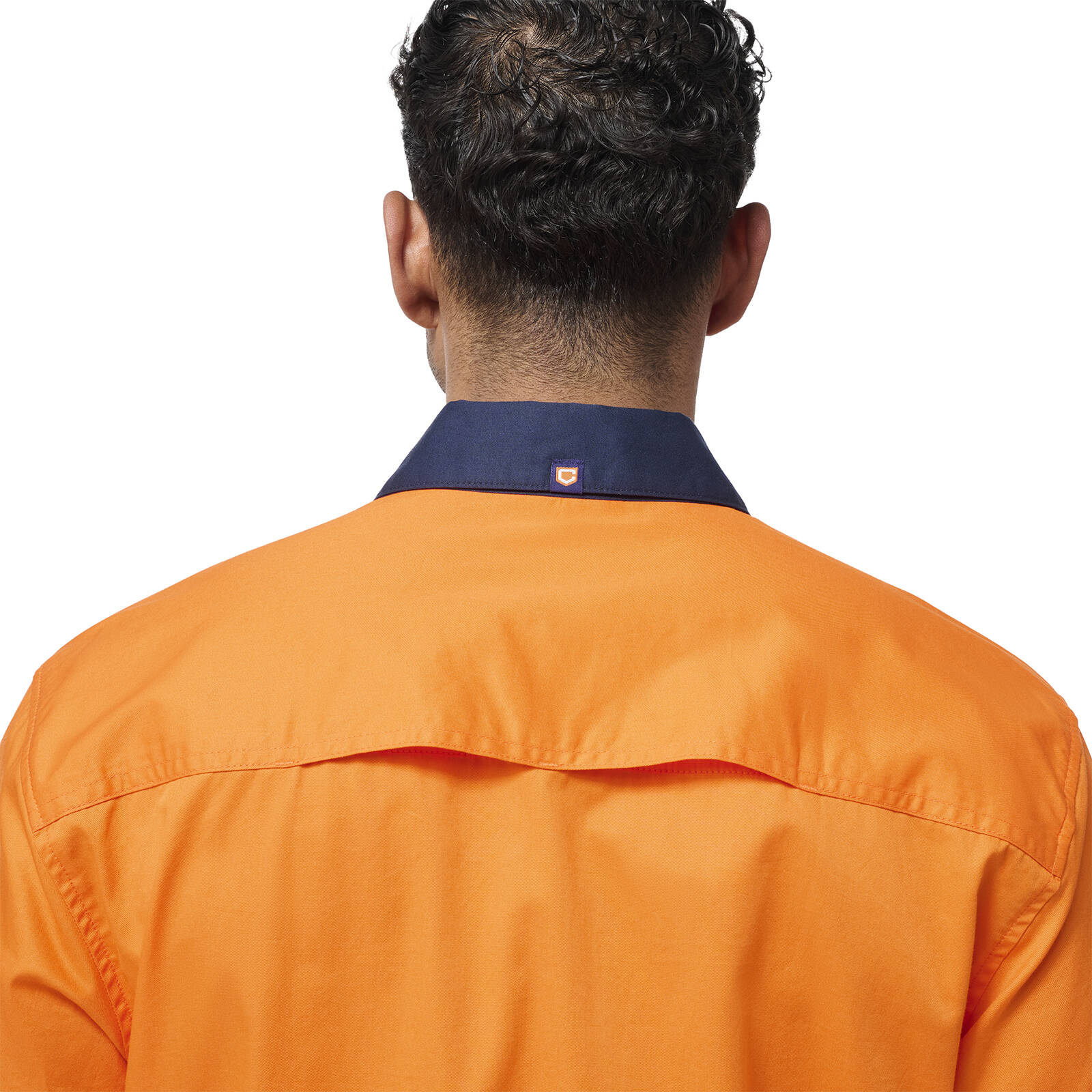 Citeco Hi Vis Taped Long Sleeve Shirt Orange/Navy Size 2XL - 100% Cotton