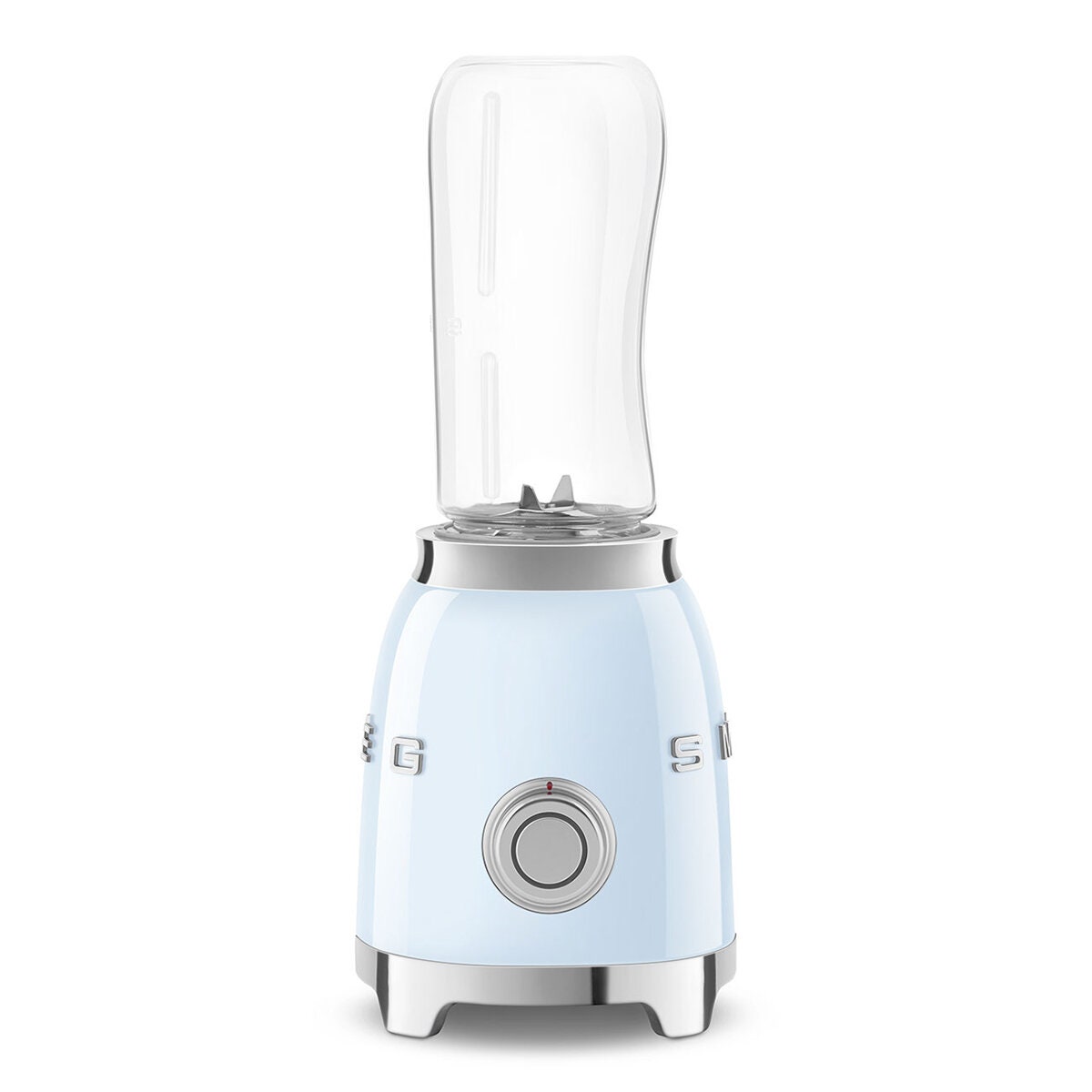 Smeg 50s Style Mini Personal Blender - Pastel Blue - 300W, 2 x 600ml Tritan Renew Bottles - PBF01PBAU