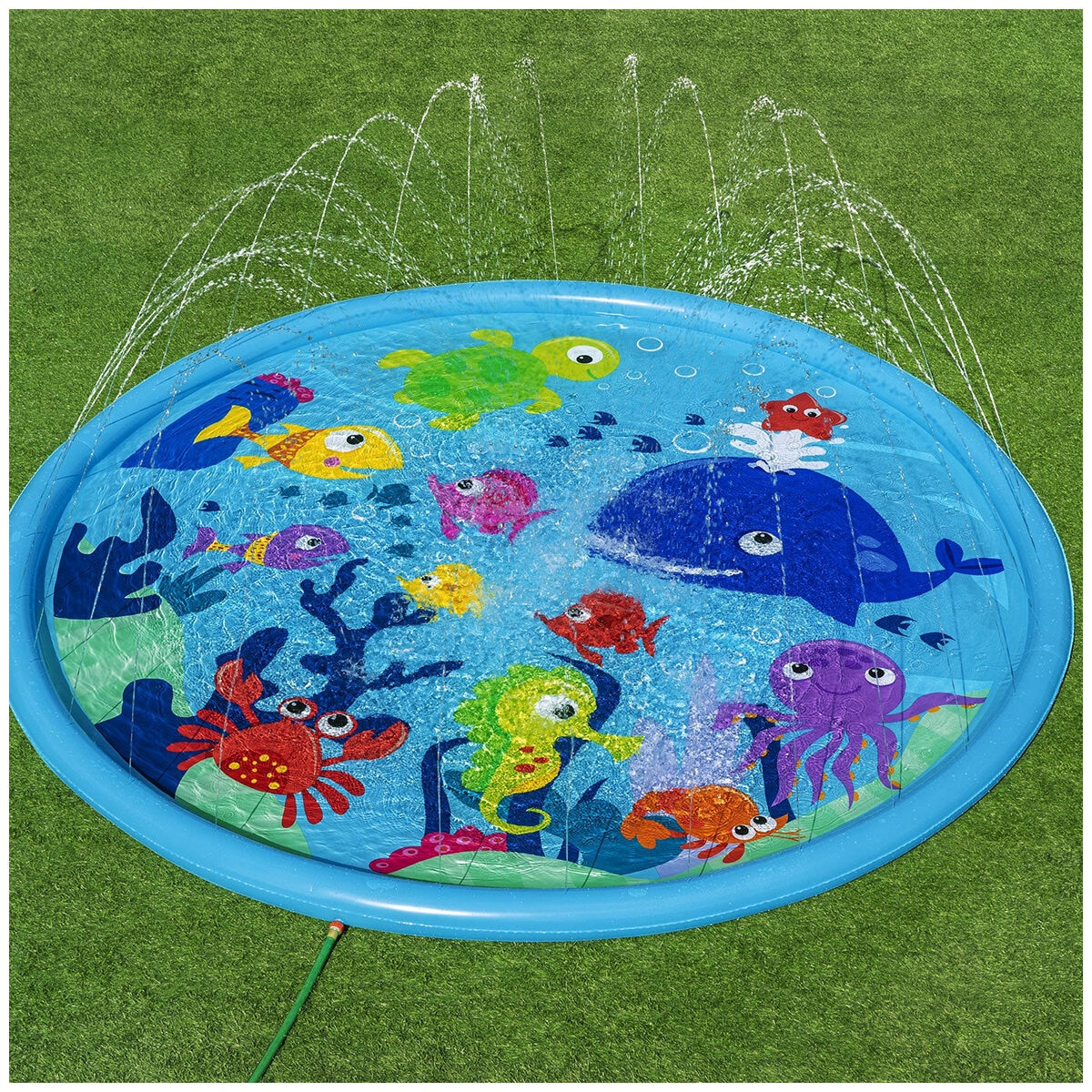 H2OGO! Underwater Adventure Splash Pad 3.05m with Ocean Graphics for Kids 2+