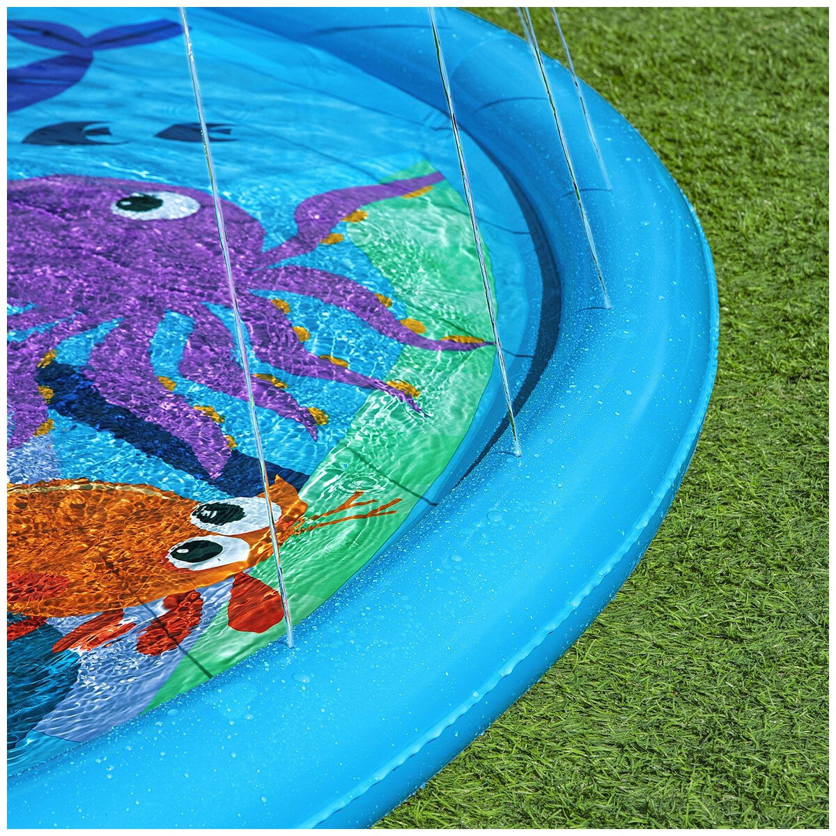 H2OGO! Underwater Adventure Splash Pad 3.05m with Ocean Graphics for Kids 2+