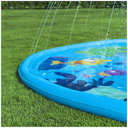 H2OGO! Underwater Adventure Splash Pad 3.05m with Ocean Graphics for Kids 2+