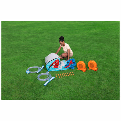 H2OGO! Fort Soakington Mega Water Park 6.13M x 4.53M x 2.54M with Slides & Water Blasters