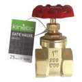 Kinetic Brass Universal Thread Gate Valve - 25mm - Durable Water Control - SuperSaverAU - view 2
