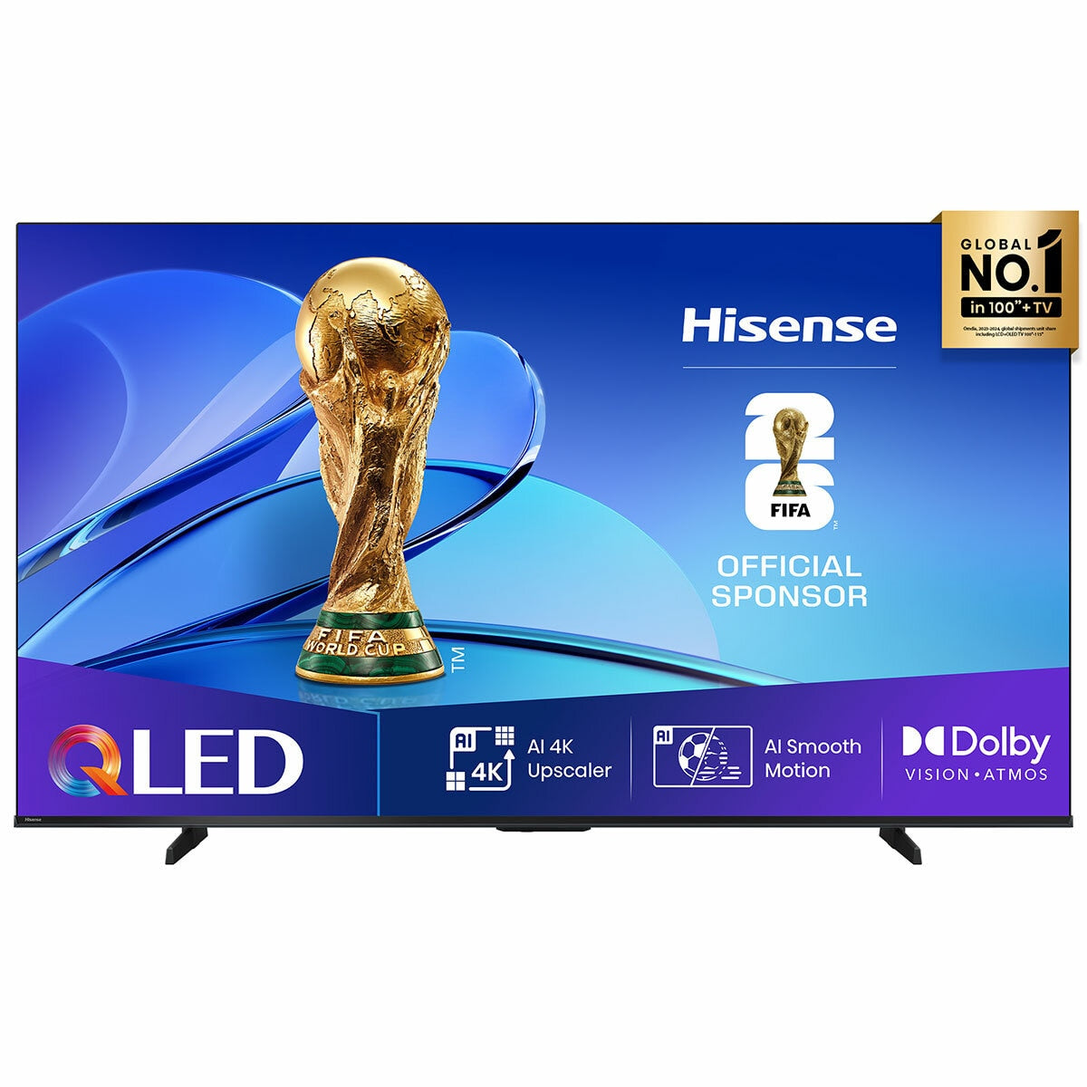 Hisense 50 Inch Q6QAU 4K QLED Smart TV - Dolby Vision, Dolby Atmos, AI Upscaler - SuperSaverAU - view 1