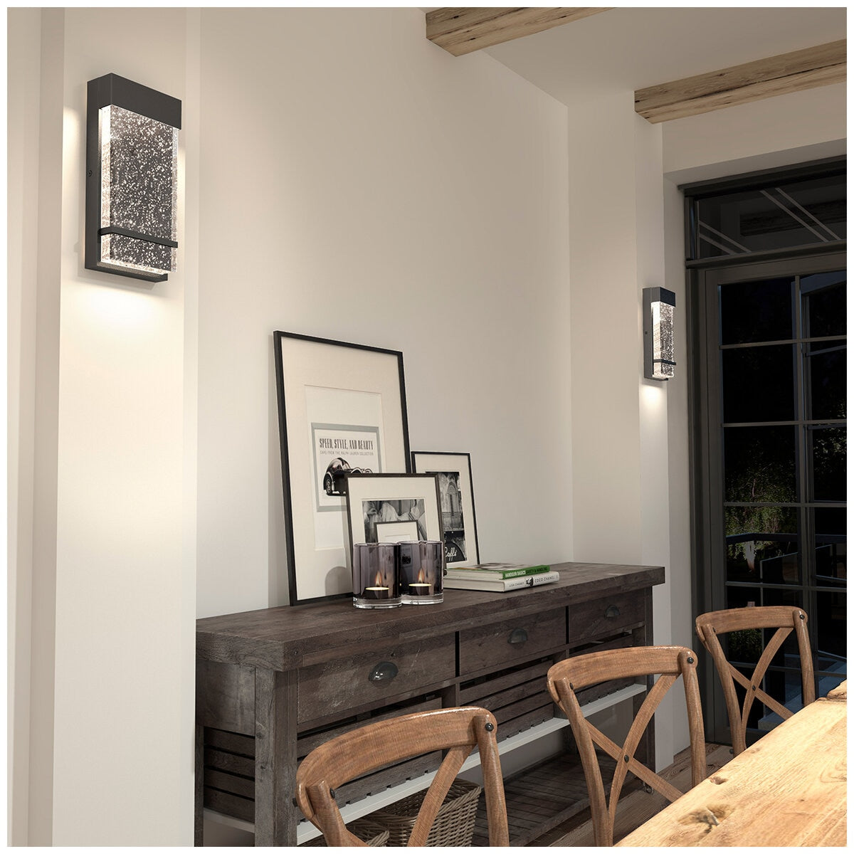 Artika Skyler Indoor-Outdoor LED Wall Light Black 140x300mm Dimmable 600 Lumens - SuperSaverAU - view 6