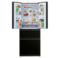 Mitsubishi Electric 442L French Door Fridge - Black Glass Door Finish, Ice Maker - MR-LX442EX-GBK-A