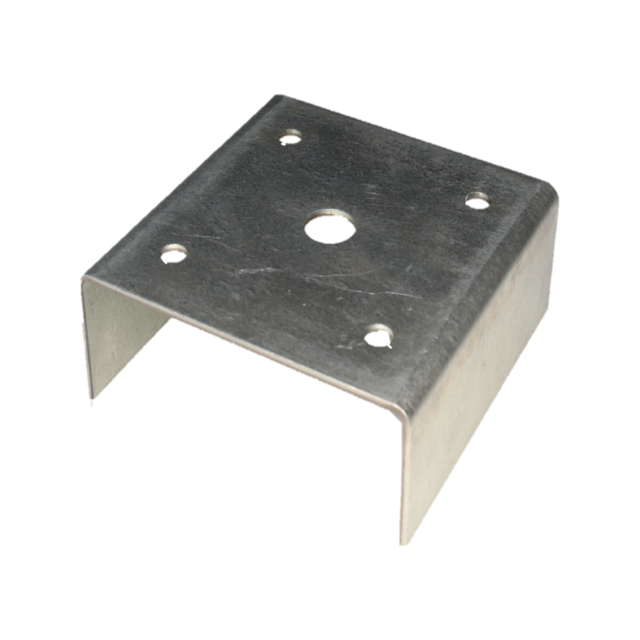 Australian Handyman Supplies 90x90mm Internal Fixing Post Bracket - Galvanised Steel - Easy Install - Corrosion Resistant - SuperSaverAU - view 1