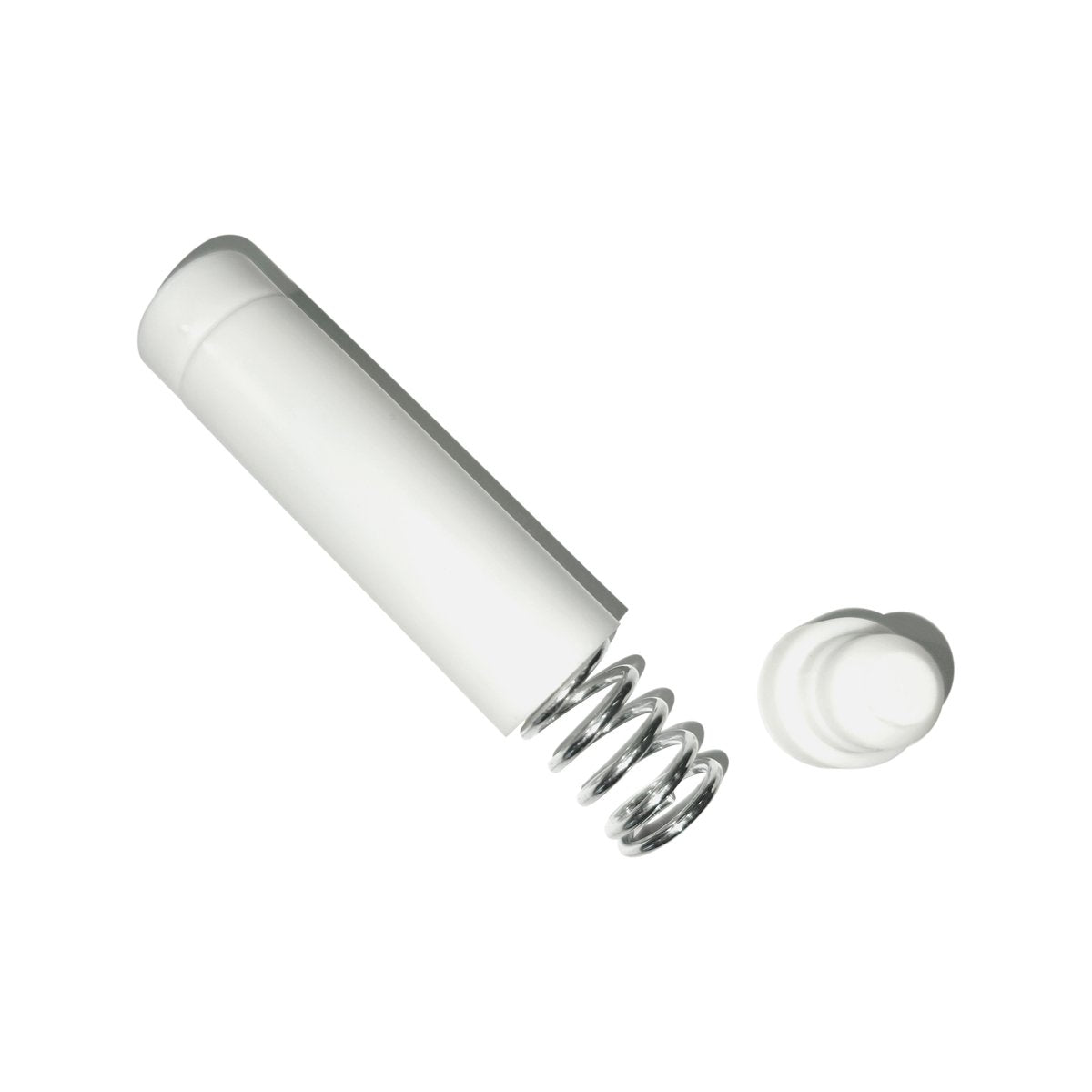 Windoware 25mm White Spring Fit Curtain Rod End - 1 Pack - Screw-Free Installation - Strong Spring Action