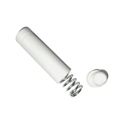 Windoware 25mm White Spring Fit Curtain Rod End - 1 Pack - Screw-Free Installation - Strong Spring Action