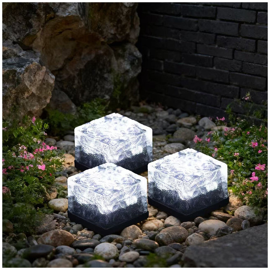 Dais Solar Brick Light 6 Pack Cool, 8 Hours Runtime, Glass Cover, Outdoor Use - SuperSaverAU - view 1