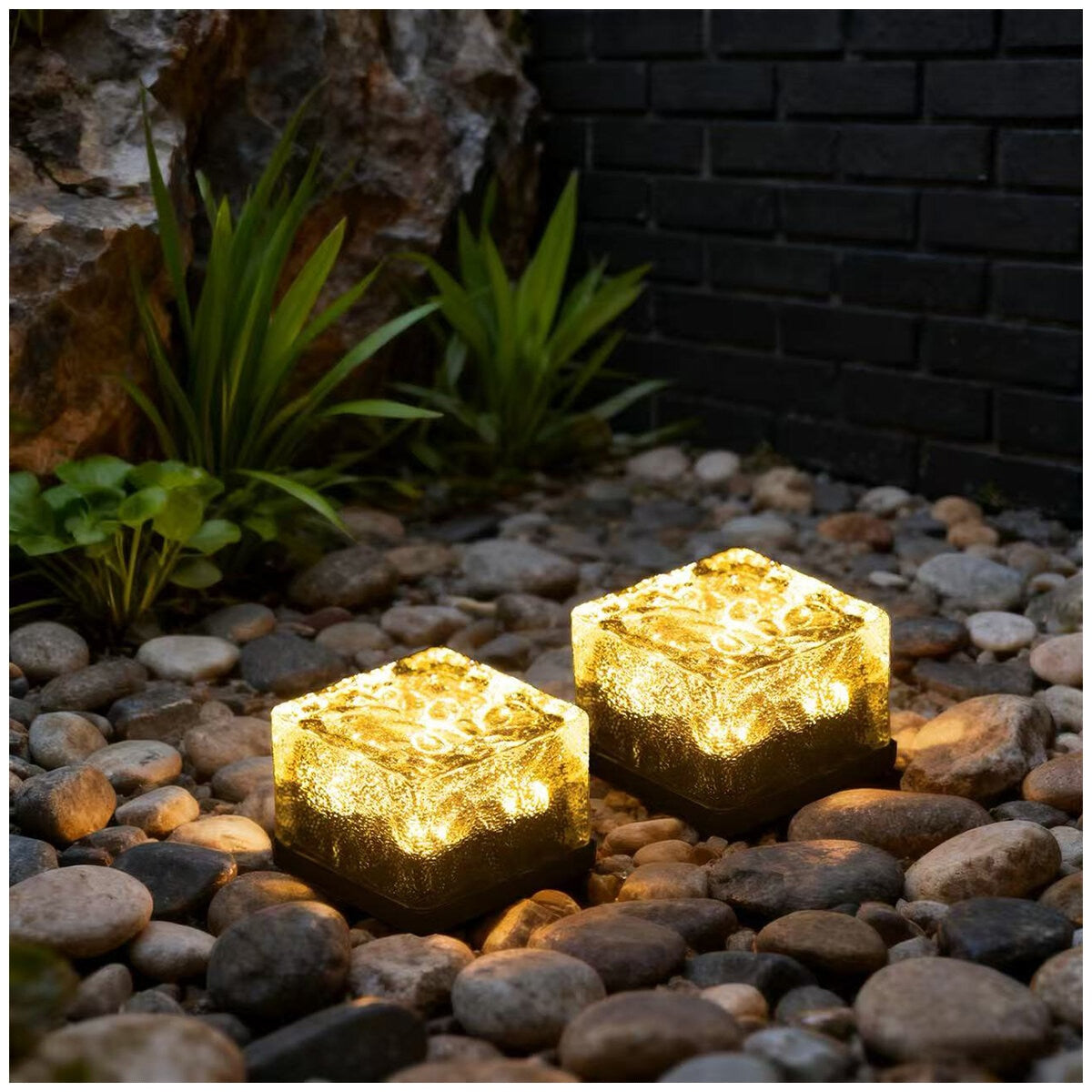 Dais Solar Brick Light 6 Pack Warm, 8 Hours Runtime, Glass Cover, 70mm Size - SuperSaverAU - view 6