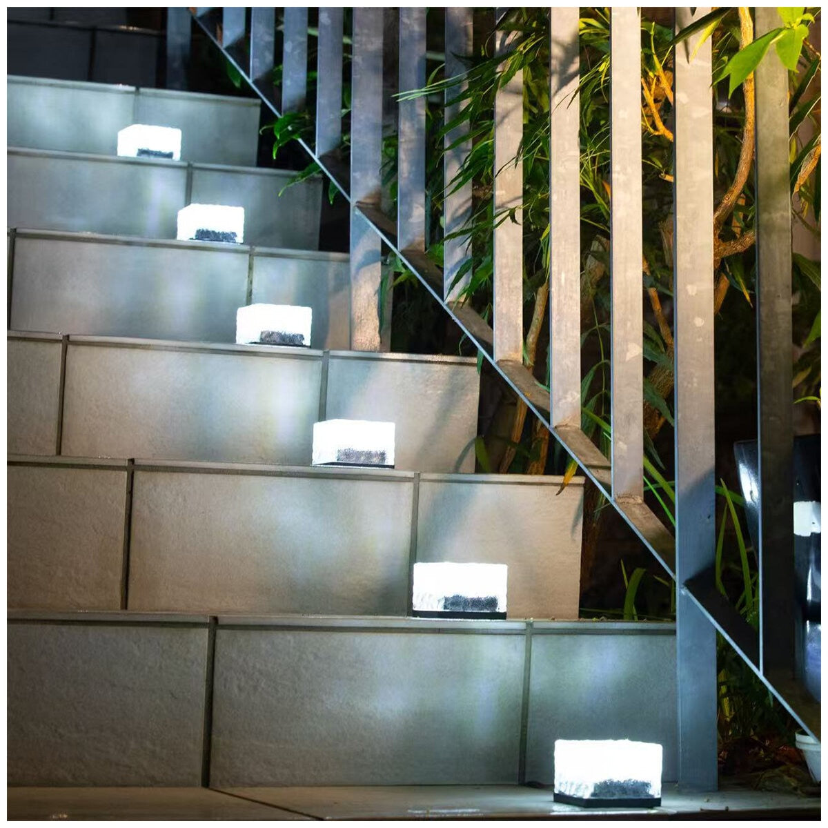 Dais Solar Brick Light 6 Pack Cool, 8 Hours Runtime, Glass Cover, Outdoor Use - SuperSaverAU - view 4