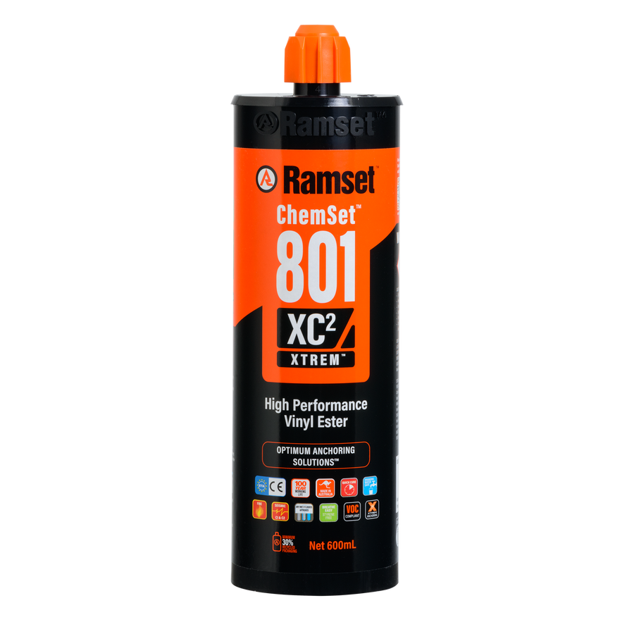 Ramset ChemSet 801 Xtrem XC2 600ml Vinyl Ester Chemical Anchor for Masonry