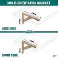 Carinya 210 x 170mm Raw Pine Stayed Bracket Wall Mount 30kg Capacity Indoor