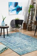 Rug Culture Evoke Medium Blue Polypropylene Rug 230x160cm - 10mm Pile - EVO253BLUE230X160