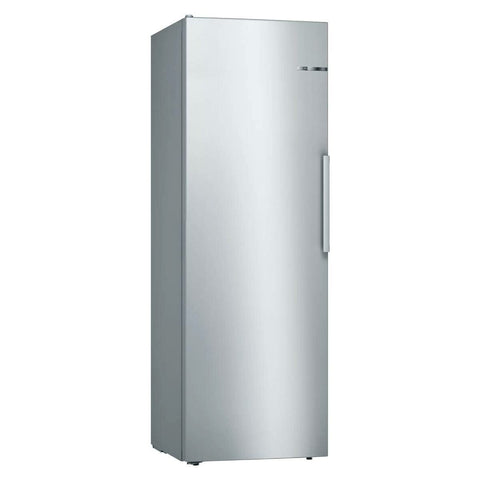 Bosch Series 4 324L Freestanding Upright Fridge - Stainless Steel Look, VitaFresh, SuperCooling - KSV33VI3A