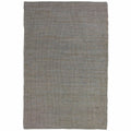 Cadrys Naturals Jute Slate Rug 200x300cm - Handspun Jute Flatweave, 8mm Pile - JUTENS2