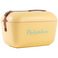 Polarbox Classic 20L Cooler - Retro Design, Lightweight Build, Leather Shoulder Strap - PLBC20Y