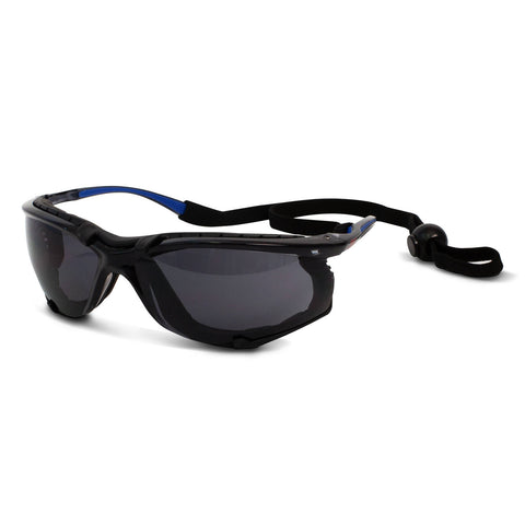 3M Safety Glasses with Removable Dust Guard, Smoke Lens