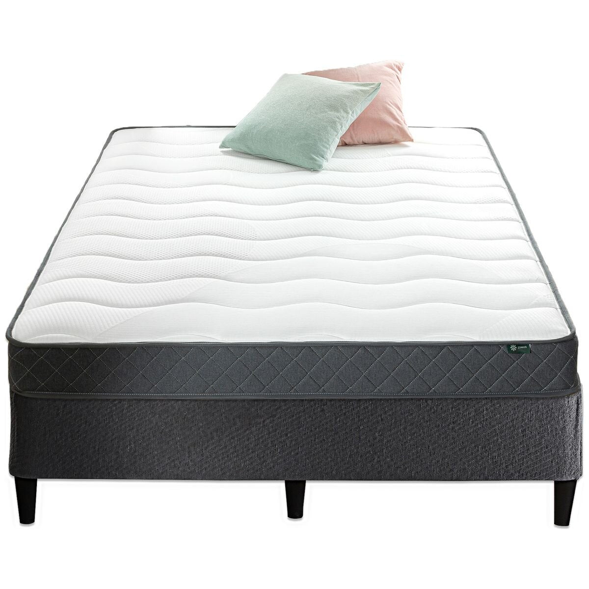 Zinus Essential Bonnell Spring Double Mattress - 13-Gauge Steel Coils, Quilted Cover - AU-BNSM-6D