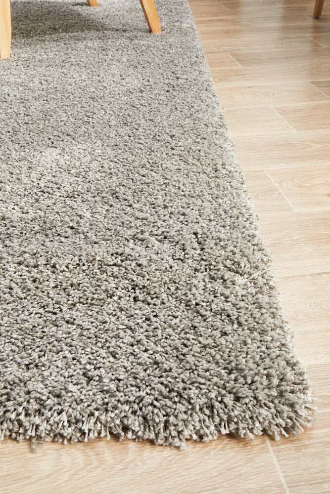 Rug Culture Laguna Medium Silver Polypropylene Rug 230x160cm - Jute Weft Backing - LGNSILVER230X160