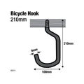 Everhang Bicycle Storage Hook - 9mm - Steel - PVC Coated - SuperSaverAU - view 2