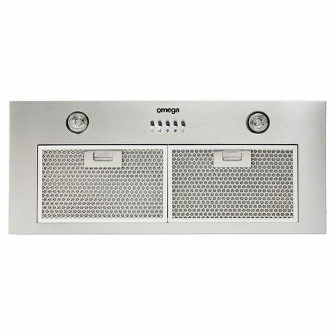 Omega 70cm Undermount Rangehood - Stainless Steel - 1000m³/h - Dual 3W LED - Two Mesh Filters - ORU70XL