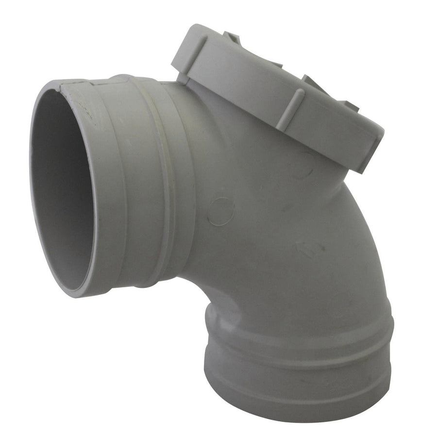 Holman 100mm x 88 Degree Female-Female Rear Access Bend-PVC-Durable - SuperSaverAU - view 1