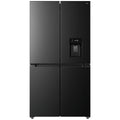TCL 590L Quad Door Fridge - Black, Water Dispenser, Twist Ice Maker - TRF590QHB