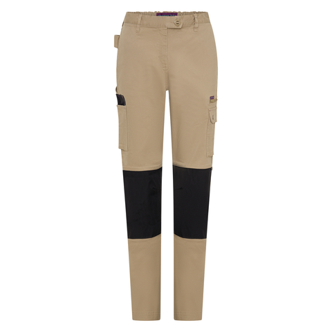 Green Hip Skinny Flex Pants - Khaki - Size 20 - High-Rise - UPF 50+ - SuperSaverAU - view 1