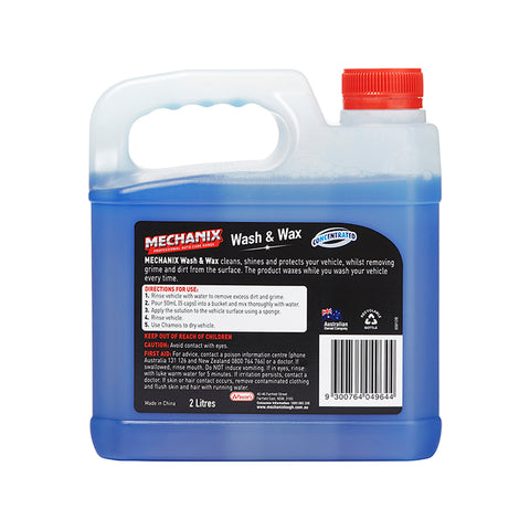 Mechanix Wash And Wax Car Shampoo 2L