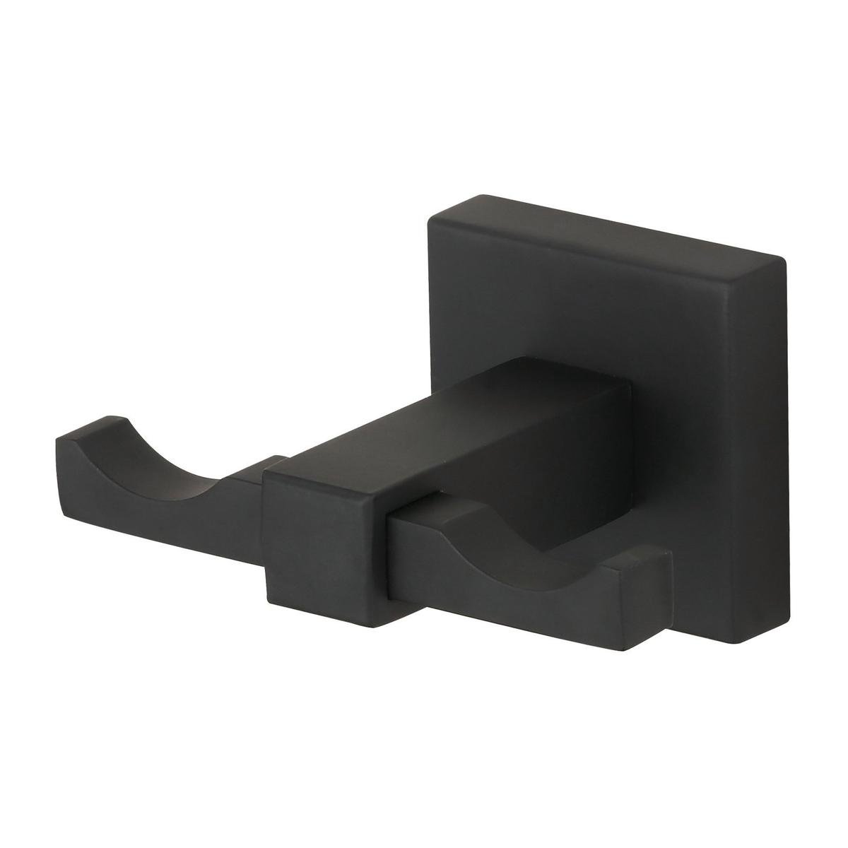 Mondella Matte Black Rococo Double Robe Hook - 80mm x 44mm x 60mm - SuperSaverAU - view 1