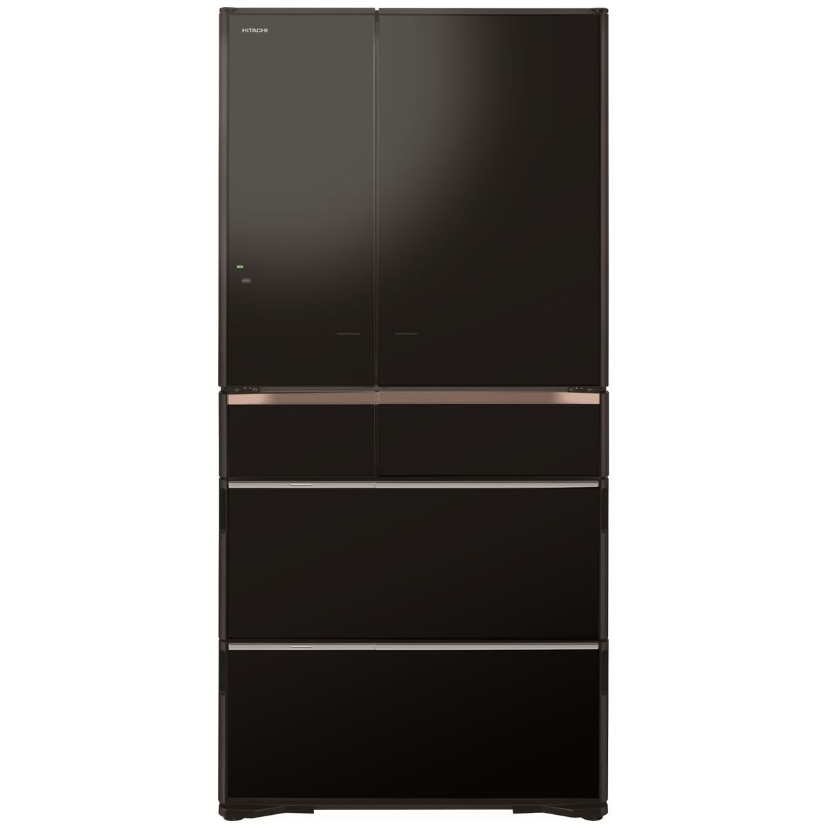 Hitachi 735L French Door Fridge - Black, Vacuum Compartment, Made in Japan - R-ZX740RAXK