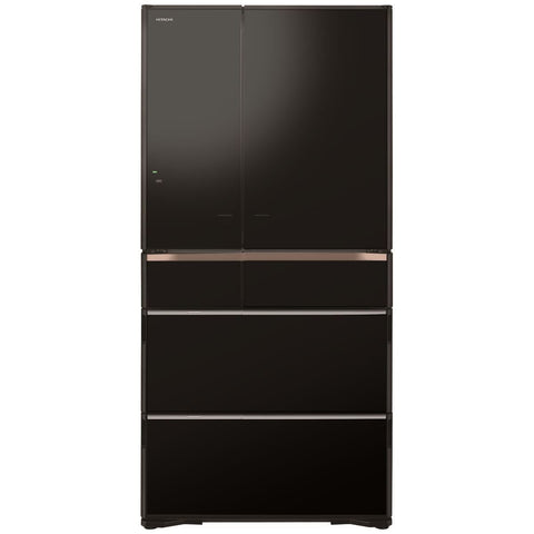 Hitachi 735L French Door Fridge - Black, Vacuum Compartment, Made in Japan - R-ZX740RAXK