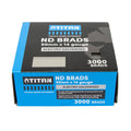 Titan 50mm 14 Gauge Electro Galvanised Straight Collated Nail Brads Pack 3000 - Chisel Point - Corrosion Resistant - SuperSaverAU - view 1