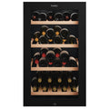 Vintec 35 Bottle Single Zone Underbench Wine Fridge - Black, Triple Glazed Door, Security Lock - VWS830FCB-X