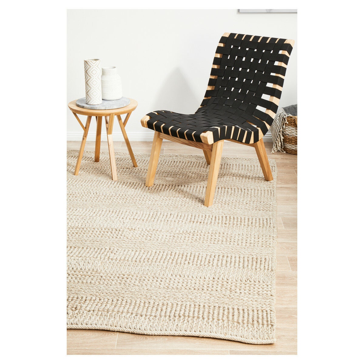 Rug Culture Skandi medium grey rug 225x155cm - 70% viscose and 30% wool blend - SKAN314GRY225X155