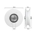 Rolltrak 28mm White Acetal Concave Roller, Security Screen Door