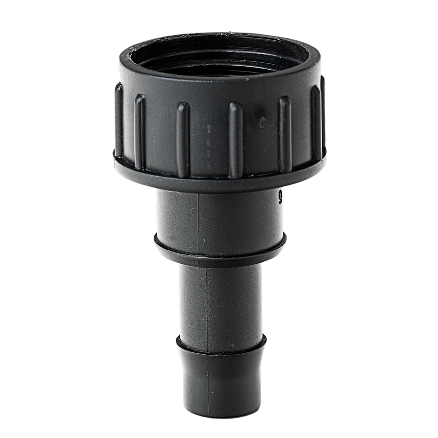 K Rain 20mm Tap Adaptor with 13mm Barb - Black - 90mm x 30mm x 120mm - SuperSaverAU - view 1