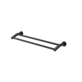 Caroma Cosmo Double Towel Rail 630mm - Black Matte - 2 Rails - SuperSaverAU - view 1
