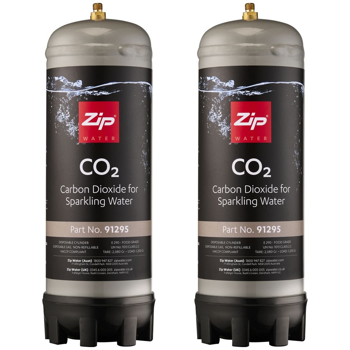Zip sparkling replacement cartridge pack for HydroTap and Chilltap - residential and commercial models - 91295
