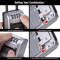 Master Lock Portable Key Safe - Holds 10 Keys - 76mm x 196mm - Steel - SuperSaverAU - view 5